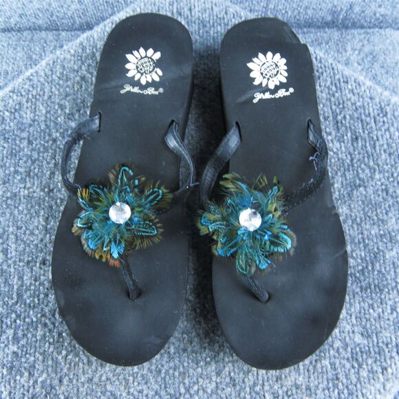 Yellowbox Women's Flip Flop Black Synthetic Size 9M Gently Used 2025 - Picture 2 of 6